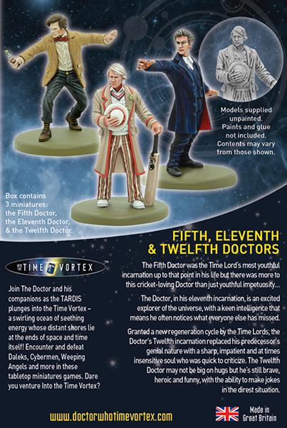 Fifth, Eleventh & Twelfth Doctors