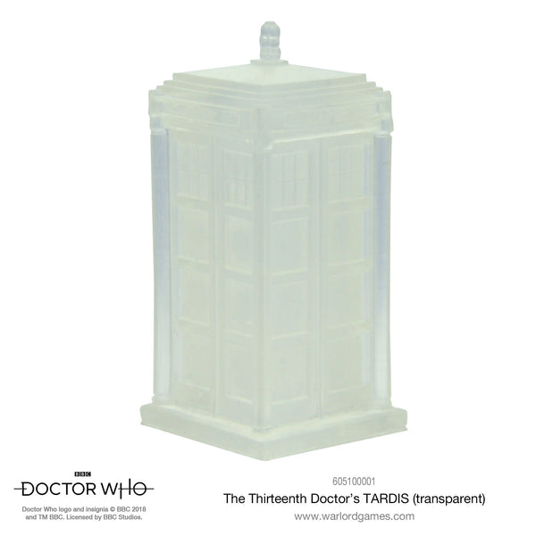 Transparent Thirteenth Doctor's TARDIS