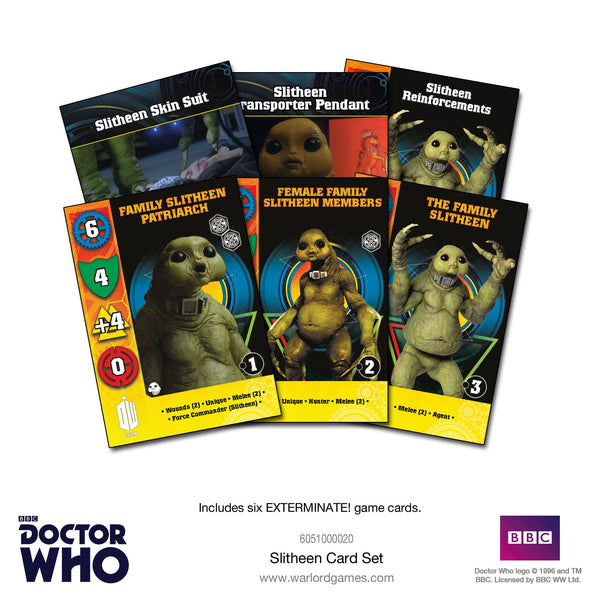 Slitheen Card Set - Doctor Who Into the Time Vortex